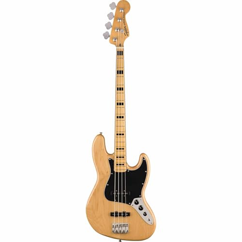 Squier Classic Vibe 70er Jahre Jazz Bass, Natur, Griffbrett aus Ahorn