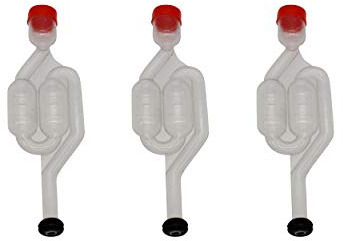 BrewZilla Lot de 3 tubes de fermentation avec 2 chambres et joint torique