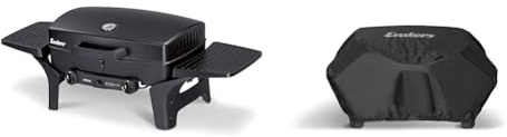 Enders® Gasgrill URBAN, Tischgrill, Grillen-, Kochen- und Backen Funktion, 2 Brenner Edelstahl & Abdeckhaube für Gasgrills: URBAN, URBAN PRO, EXPLORER, EXPLORER PRO, PU- Beschichtung ist reißfest
