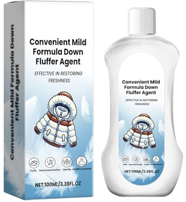 KOAHDE Limpiador en Seco Chaqueta de Plumón,Abajo Chaqueta Spray Limpiador,100ML,Suave y Antiaglomerante,Detergente Esponjoso para Chaquetas de Plumón