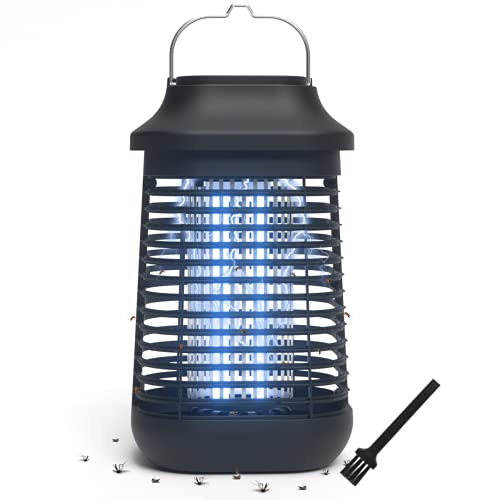 Lampada antizanzare,Trappola elettrica per zanzare da esterno con custodia in metallo impermeabile, 4200 V 20 W, trappola per zanzare per interni, terrazza, Giardino