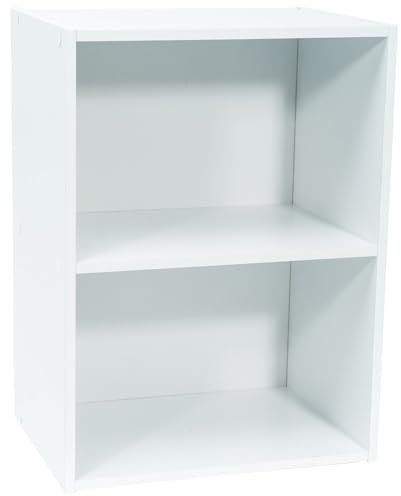 WERKA PRO Meuble Blanc de Rangement 2 niches (54 x 40 x 29cm)
