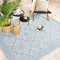 FRAAI | Home & Living In- & Outdoor Teppich - Summer Oriental Hellblau 200x290cm - Wetterfest - Polypropylen - Flachgewebe - Balkon, Garten/Terrasse - Terrasse - Rug