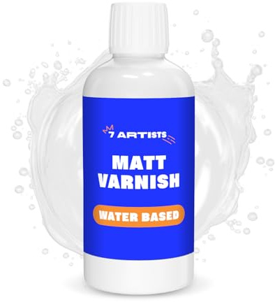 Acrylic Varnish Matt 250 ml – Varnish for Acrylic Painting & Craft | Fast Drying Transparent Sealer for Acryl Painting | Water Based Clear Lacquer Coat for Acryl Painted Canvas, Clay, Wood, Stone