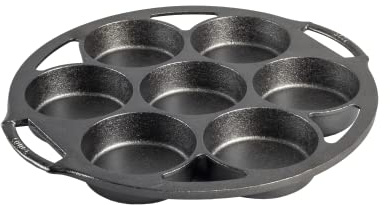 Lodge Pre-Seasoned Cast Iron Mini Cake Pan, PFAS-Free