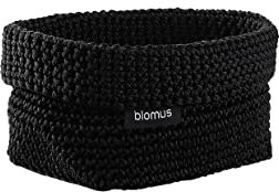 blomus | Aufbewahrungskorb | Tela | Kunstfaser Black | M | 15x10x9cm | Indoor |