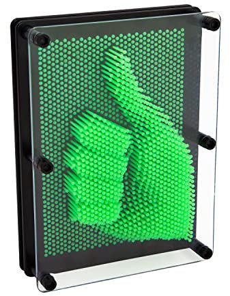 Global Gizmos 48109 Jouet à épingle phosphorescente Idéal pour la Maison et Le Bureau Cadeau Amusant 3D Sculpture de Bureau Gadget rétro Classique 18 x 13 cm