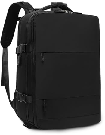 FANDARE dagsryggsäck ryggsäck ledig shoppingryggsäck laptop dagryggsäck 180° stängning ryggsäck män kvinnor bärbar dator arbetsryggsäck universitet ryggsäck business city ryggsäck, svart, L