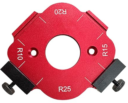 R Vinkelbågmall R10/R15/R20/R25 Klarskalig Multifunktionell Radie Jig Routermall föR Träbearbetning Gör-det-själv-projekt