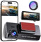 Dashcam 4K, Dash CAM Coche con Filtro CPL, WiFi Camara Vigilancia Coche con Tarjeta SD 64GB, Dashcam Cámara Coche, 170°Angular, Visión Nocturn, Sensor G, Monitor de Aparcamiento, Grabación en Bucle