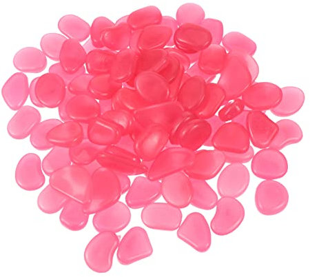 CIYODO Decorazioni Per Acquari Di 100 Pezzi Ciottoli Pietre Per Acquario Decorazioni in Pietra Ciottoli Da Giardino Fosforescenti