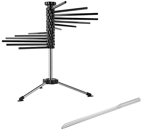 Stendipasta pieghevole per alimenti con stelo in acciaio inox resistente, 10 bracci per cucina