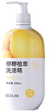 Dish Soap Care For Your Dishes And Your Hand Plant-Based Natural Liquid Dishwashing Detergent Skin Friendly For Kitchen