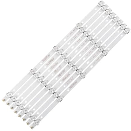 NXVASKEIP 1/2TV LED-bakgrundsbelysningsremsor for Philips 4708-K43WDR-A1213K04 4708-K420WD-A3213K01 43PFT4001/05 LED-band Linjaler K430WDR Ljusramp(8pcs(1TV))