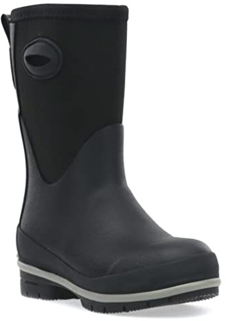 Western Chief Kid's Cold Rated Neoprene Memory Foam Snow Boot, Black, 2 M US Little Kid