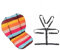 Seat Liners, Yoworld Kinderwagen/Auto/Hochstuhl Sitzkissen Liner Mat Pad Cover Protector Rainbow Striped Wasserfest und Hochstuhl Straps 1 Suit