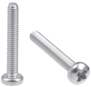 sourcing map 30 Stck Maschinenschrauben Kreuzschlitzschrauben Bolzen M2,5x16mm