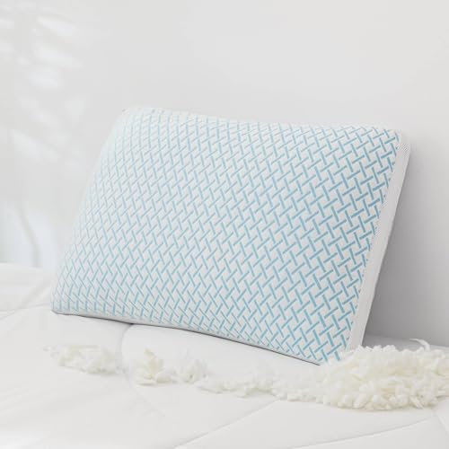 Alkyonos Cuscino rinfrescante in memory foam triturato, morbido, king size, per dormire sulla schiena e sullo stomaco, rivestimento in viscosa di bambù, certificato Oeko-TEX