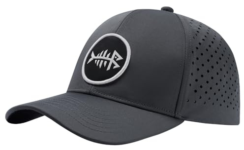Bassdash Gorra de Béisbol UPF 50+ con Secado Rápido, Impermeable, de Malla con Corte Láser y Ajuste con Presilla para Hombre y Mujer, para Pesca y Senderismo (FH14)