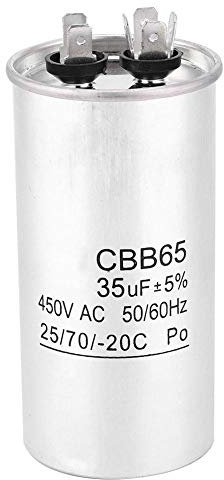Kit de condensadores CBB65A, surtido de condensadores de 450 V 35 UF, condensador de arranque de aire acondicionado de papel de aluminio