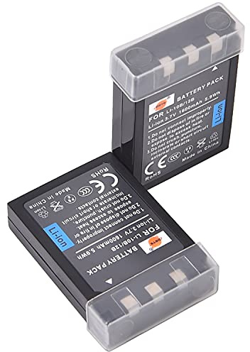 DSTE 2st LI-10B batteri kompatibelt med Olympus C-50, C-60, C-70, C-470, C-760, C-5000, C-7000