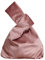 YuuTbiu Damen-Handtasche, eleganter Stil, Samt, tragbare börse, einfarbig, Knoten-Tasche, Geschenk für Frauen, Rosa
