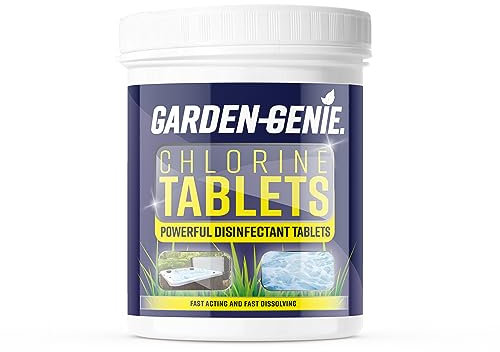 Garden Genie - Chlorine Disinfectant Tablets | For Hot Tubs, Spas and Pools | 200 Tablets 640g