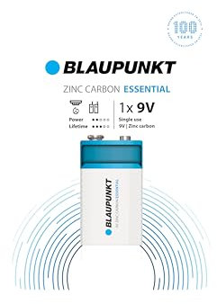 Blaupunkt Zinc Carbon Essential - Pilas de Carbono (9 V, 1 Unidad)