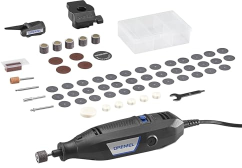 Dremel 3100-2/60 Variable Speed Rotary Tool Kit- 2 Attachments and 60 Accessories, Ideal for a Variety of Crafting and DIY Projects- Cutting, Sanding, Grinding, Polishing, Drilling, and Engraving