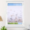 Plissee mit Motiv 55x110cm(BxH) Weiß Neuste Version Plissees Klemmfix ohne Bohen Blickdicht Faltrollo Lichtdurchlässig Rollos für Fenster ohne Bohren