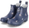 Rajn Dog Low UZW045 Damen Gummistiefelette mit Hundemotiv, Dunkelblau (Blue), Gr. 39