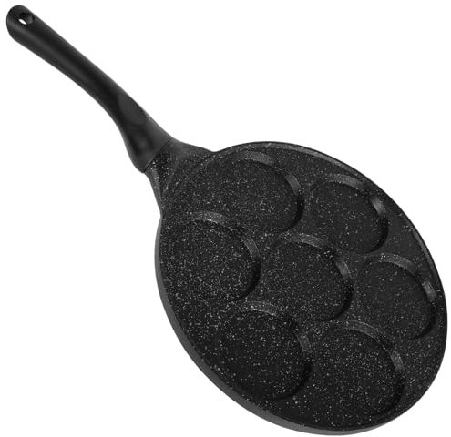 BUTORY Pancake Maker 7 Cup Nonstick Pancake Pan, Even Heating, Easy to Clean, 10.6 Inch Diameter, 45.5 x 27 x 1.2 cm, Black