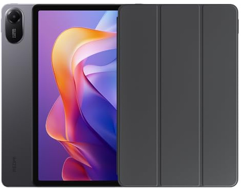 XIAOMI Redmi Pad 2 con cover, 8+256 GB,Display 11 2.5K definito, Batteria 9000mAh(typ), Processore Helio G100-Ultra, Quad speakers audio immersivo, Gray, Garanzia 2 anni (alimentatore non incluso)
