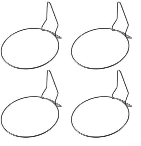 Supporto per piante da parete con staffa rotonda per gancio ad anello, struttura in ferro, adatto per appendere vasi di fiori su qualsiasi parete (triangolo di 17 cm)