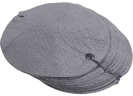 MENDUNER 55 Cm Oljeabsorberande Kuddar för 55 Gallon Fat |25-pack Polypropen Trumma Toppmatta för Kylvätska Lösningsmedel Vattenläckor