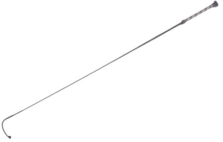 RiToEasysports Kolfiber Hästpiska, 110 Cm ridspö med Nylonvävt Huvud för Hästträning