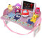 Erlsig Kinder-Reisetablett für Autositz, Aktivitäts- und Spieltablett, Organizer für Kinder und Kleinkinder, Schoßschreibtisch mit Tablet-Handyhalterung, wasserdicht und faltbar (Rosa)