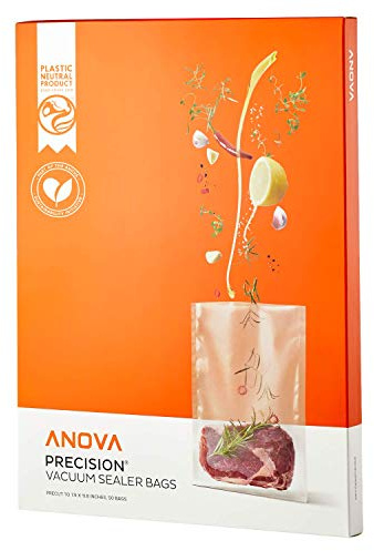 Anova ANBB01 Präzisions-Bio Vakuumbeutel, 50er-Packung, vorgeschnitten, Transparent