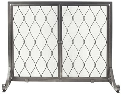 FLBT Kaminschutzgitter Pleasant Hearth Stonewall Kaminschutzgitter Kaminschutzgitter aus Metall, Flache Kaminschutzgitter, dekorativ Needed