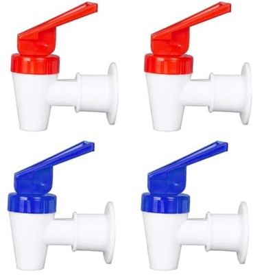 HAZARA Universal water dispenser faucet, plastic female threaded faucet replaceable cooler, plastic water extractor male threaded spout, anti-scald safety water valve-external thread