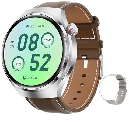 WYYXBB Reloj Inteligente, Pantalla Grande HD De 1,6, con Rastreador De Actividad Física, Llamadas Bluetooth, Monitoreo De Salud, Control De Acceso NFC, Smartwatch Deportivo Resistente Al Agua IP67,C