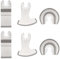 Oiieco 6Pcs Diamond Multi Tool Blades Kit, Oscillating Multi Tool Diamond Blades,Precision Cutting Grout Removal Set for Oscillating Tools Tile,Masonry,Metal and Wood Blades