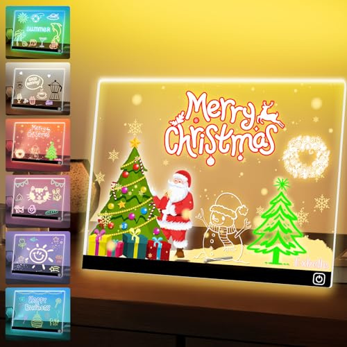 Exbelle16“ LED Drawing Acrylic Board for Kids Birthday Gift 7 Colors Light