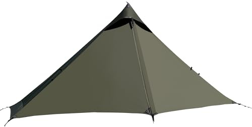 TENPLAY Tente de camping de montagne, légère 0,97 kg, imperméable PU5000, tente de camping solo, maille B3, tente monobloc, installation facile, nylon 20D, pour camping, alpinisme, poissons (vert)