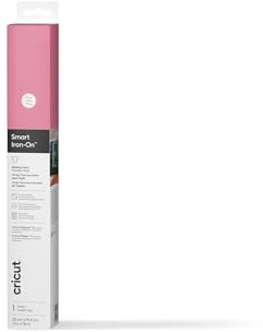 Cricut Smart Heat Transfer Vinyl, Pink, 33cm x 91.4cm, Iron-on Heat Transfer Vinyl Roll (HTV), for All Cutting Machines