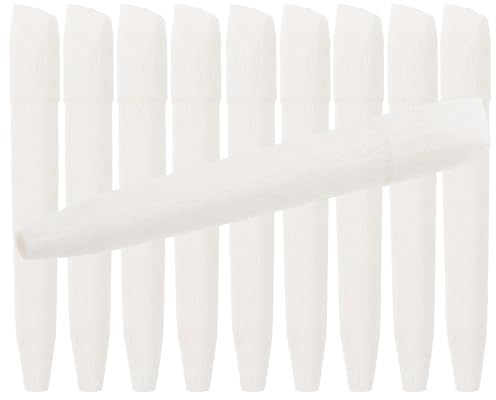 LIFKICH 20pcs White Fiber Marker Pen Replacement Nibs Fine Point