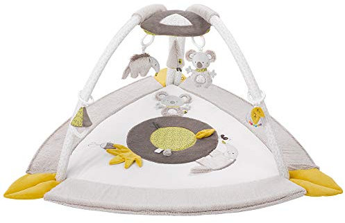 Fehn 064087 3-D-Activity-Decke Australia – Spielbogen mit 5 abnehmbaren Spielzeugen – Spiel & Spaß von Geburt an – Maße: 105 x 100 cm