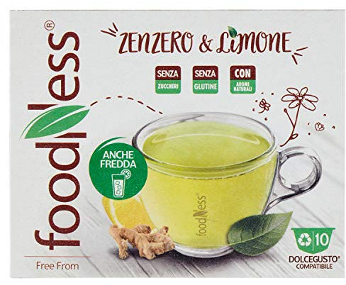 Foodness Capsula Bevanda Zenzero e Limone compatibile Dolcegusto - 6 Confezioni da 10 Capsule