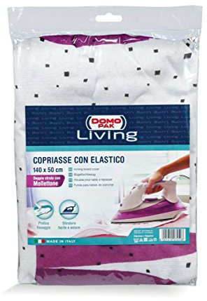 Dk Living Copriasse da Stiro Doppio Strato con Elastico Policotone e Mollettone
