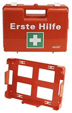 Erste Hilfe Koffer leer Betriebsverbandkasten orange Verbandskoffer Halterung von MBS-FIRE®